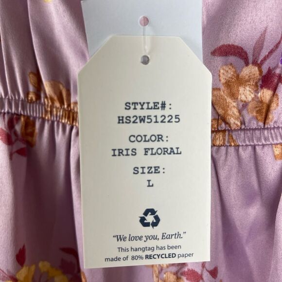 Hippie Rose juniors v-neck fit and flare midi iris floral dress size med, L XL - Picture 9 of 11